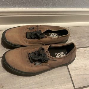 Vans off the wall brown size 7